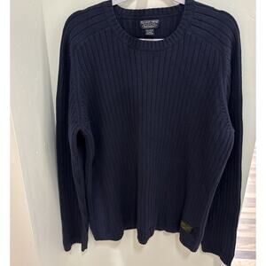 Polo Ralph Lauren Fisherman Sweater Mens 2XL Blue 100% Cotton Cable Knit Chunky